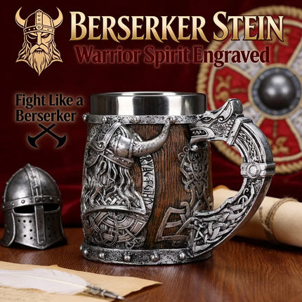 Beer Mug Nordic Retro Viking Dragon Mug - Beer Mug - Hokerbat - Mad Fly Essentials