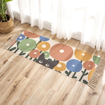 Area Rug Plaid Bedroom Living Bohemian Rug - Area Rug - Miracle Sweet - Mad Fly Essentials