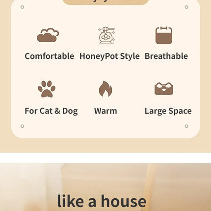 Honey Jar Shape Pets Cat Bed House