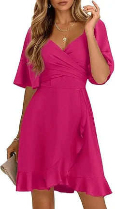 A-Line Dress Women Summer Thin Casual Midi Vacation Dress - Allneon - A-Line Dress - Mad Fly Essentials