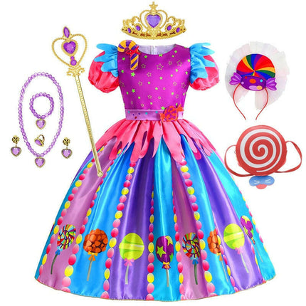 Baby Girl Lollipop Candy Carnival Party Costume Dress - Kids Shop Mad Fly Essentials