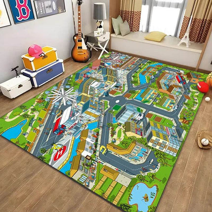 Kids Cartoon Playmat Traffic System Learning Toys - Mad Fly Essentials