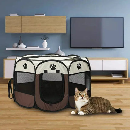 Portable Foldable Octagonal Pet Kennel