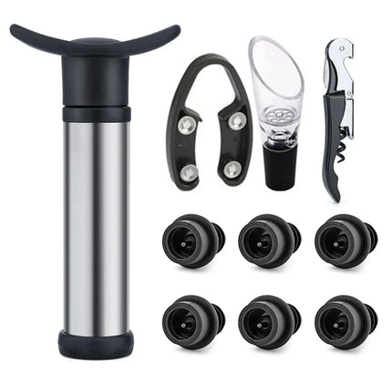Kitchen Essentials Stainless Wine Stopper Vacuum Pump - Kitchen Essentials - Vankood - Mad Fly Essentials