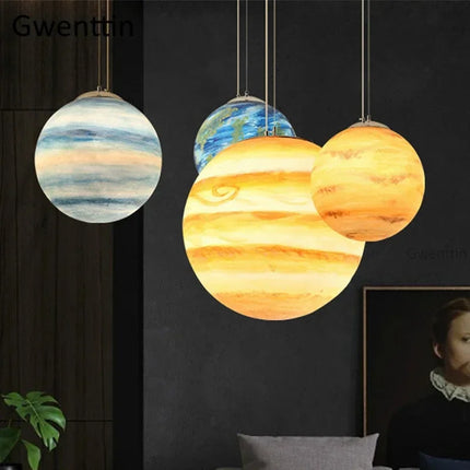 LED Pendant Light Nordic Planet Jupiter Lamp - LED Pendant Light - Clode - Mad Fly Essentials