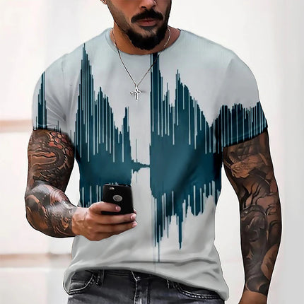 Men's Vapor Trail Gradient 3D Graphic Shirts
