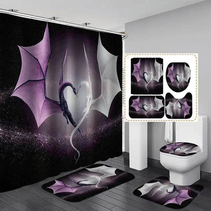 Flying Dragon Moon Shower Curtain Set - Mad Fly Essentials