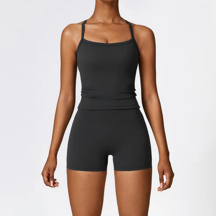 Activewear Set Women 2pc Crop Top Yoga Sportswear Set - Activewear Set - Bessmini - Mad Fly Essentials