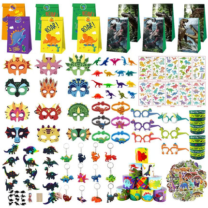 Party Favors Supply Kit Kids Birthday Dinosaur 96pcs Party Essentials - Party Favors - Party Essentials - Mad Fly Essentials