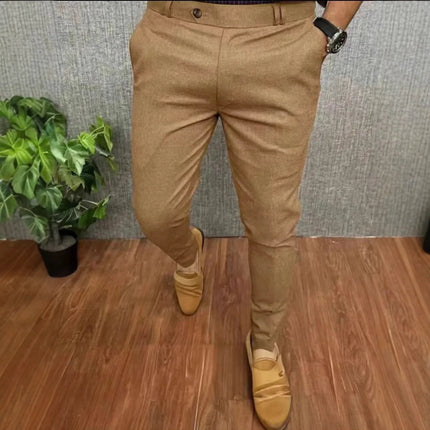 Business Casual Pants Men Summer Slim Breathable Pants - Business Casual Pants - Toplimit - Mad Fly Essentials