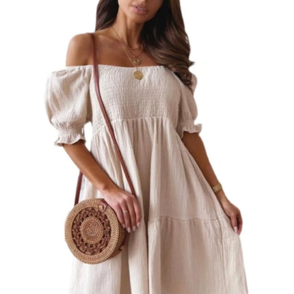 Mini Dress Women Sexy Summer Ruffled Swing Dress - Mini Dress - Owner Girl - Mad Fly Essentials