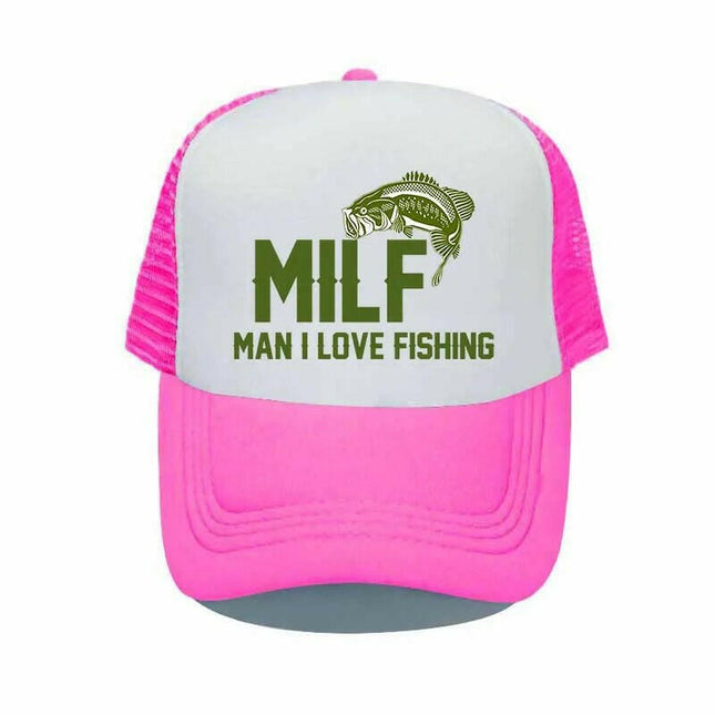 Men 'Man I Love Fishing' MILF Trucker Hats - Men's Fashion Mad Fly Essentials