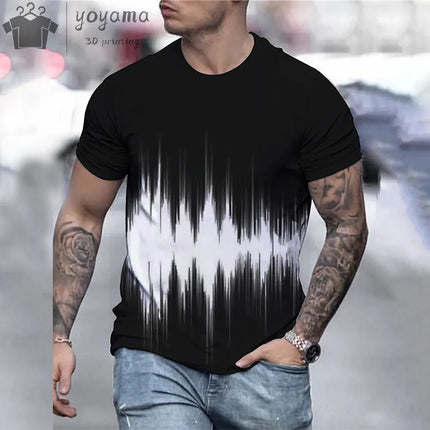 Shirt Men Psychedelic Flame Aurora 3D Summer Tee - Shirt - Oufisun - Mad Fly Essentials