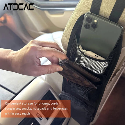 Auto Essentials Car Seat Side Organizer Multi Pocket Mesh Bag Hanging - Auto Essentials - Extractme - Mad Fly Essentials