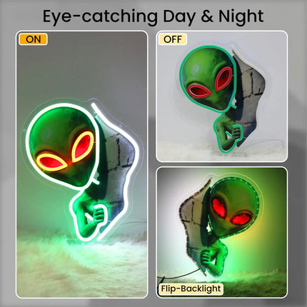 LED Party Light Alien Neon Gaming Room Tiki Bar Bedroom Wall Light - LED Party Light - Heruled - Mad Fly Essentials