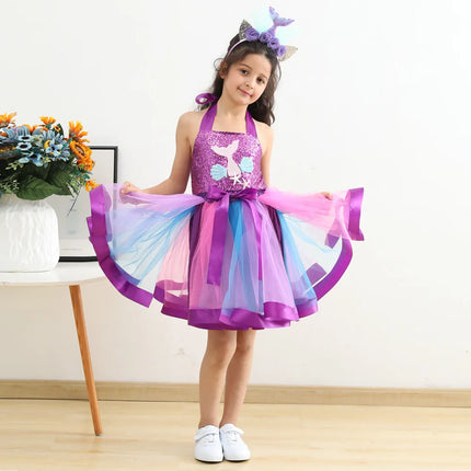 Girl Seasonal Wear Mermaid Cosplay Costume Dress - Girl Seasonal Wear - Cecheetah - Mad Fly Essentials