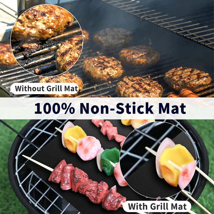 Kitchen Essentials 1-5pc Heat Resistant BBQ Grill Mats - Kitchen Essentials - Balmydays - Mad Fly Essentials