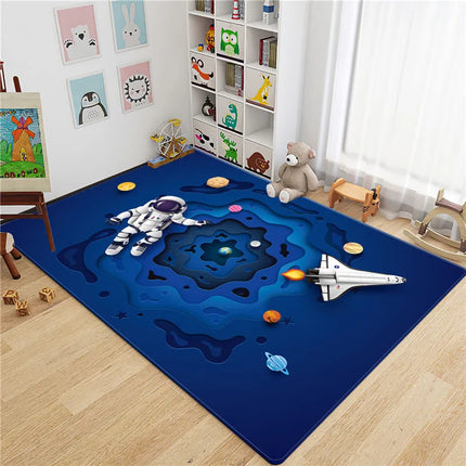 Area Rug Kids Room 3D Astronaut Round Rug - Area Rug - Miracle Sweet - Mad Fly Essentials