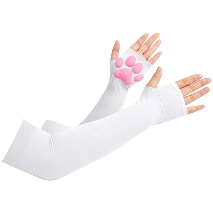Women 3D Cat Paw Gloves High Socks - Mad Fly Essentials