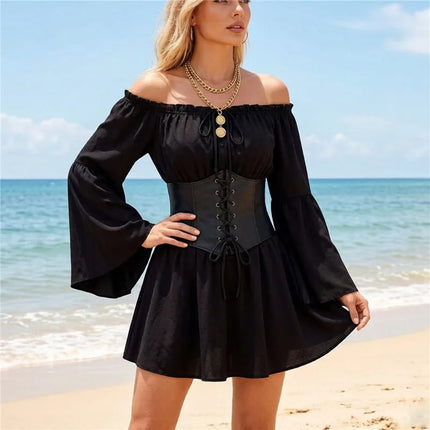 Mini Dress Women Fairy Pink Chiffon Corset Dress - Mini Dress - Passion Goddess - Mad Fly Essentials