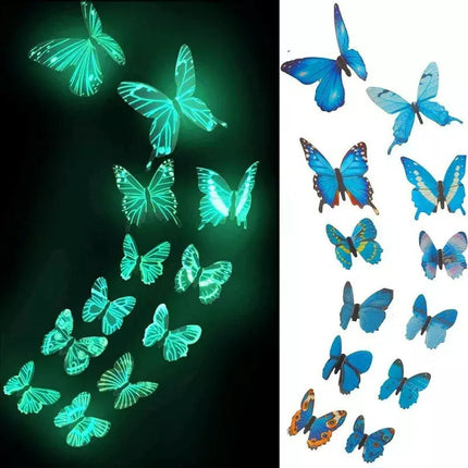 Luminous 3D Butterfly Wall Stickers