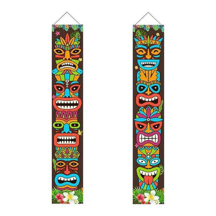 TIKI Banner Happy Luau Hawaiian Party Décor - Mad Fly Essentials