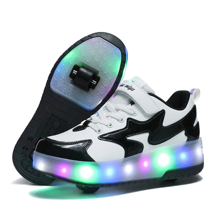 Kids LED Shoes Incline Roller Skate Sneakers - Kids LED Shoes - Capsella Kids - Mad Fly Essentials