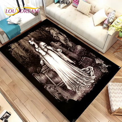 Home 3D Gothic Cat Area Rug - Home & Garden Mad Fly Essentials