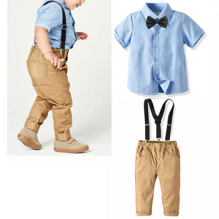 Baby Boy 1-4T Formal Striped Outfit