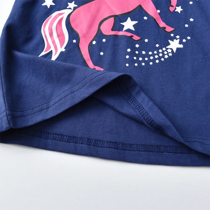 Kid Baby Girl 3D Unicorn Animal Pajama Sleepwear Set