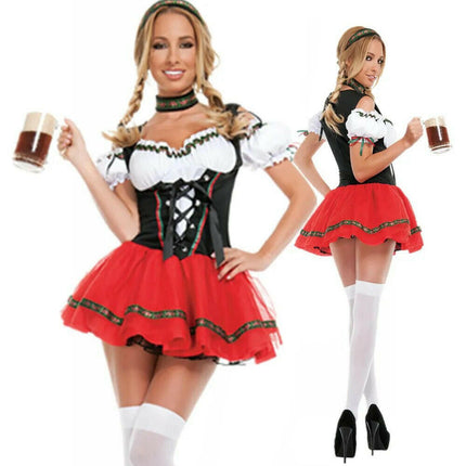 Women Oktoberfest Dress-Up Tavern Waitress Costume