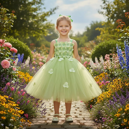 Party Dress Girl Little Princess Flower Petal Girl Dress - Party Dress - Maiden Vision - Mad Fly Essentials
