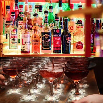 LED Coasters Luminous Liquor Drink Bar Sets