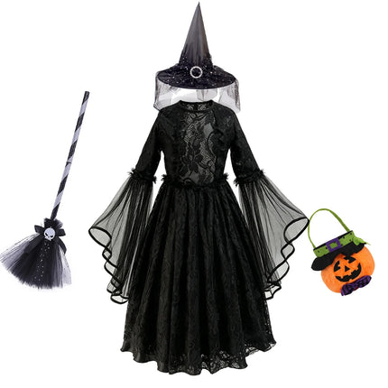 Costume Dress Girl Gothic Witch Halloween Costume - Costume Dress - 27kids - Mad Fly Essentials