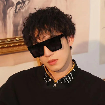 Sunglasses Men Retro Oversized UV400 Sunglasses - Sunglasses - Harmtter - Mad Fly Essentials