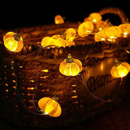 Halloween Pumpkin LED String Lights - Mad Fly Essentials