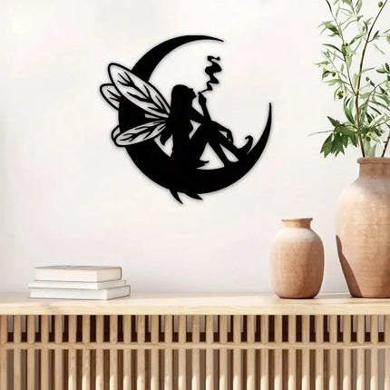 Wall Decor 3D Moon Fairy Metal Art Wall Decor - Wall Decor - Zooyoo - Mad Fly Essentials