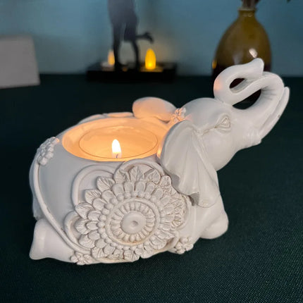 Animal Elephant Trunk Up Tealight Candle Holder