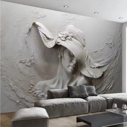 Wallpaper Custom Relief 3D Peacock Beauty Mural Wallpaper - Wallpaper - Jiadou-Melin - Mad Fly Essentials