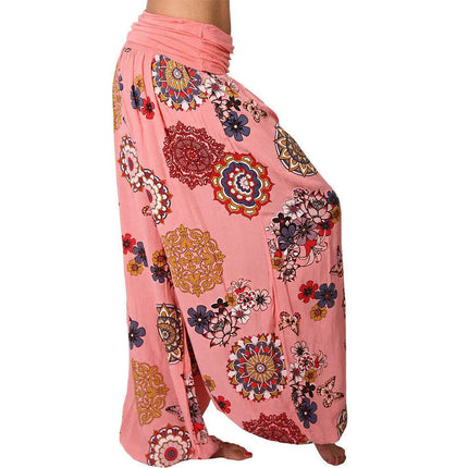 Women Summer Floral Harem Fashion Pants - Mad Fly Essentials