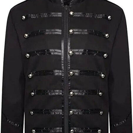 Men Gothic Steampunk-Medieval Military Frock Jackets