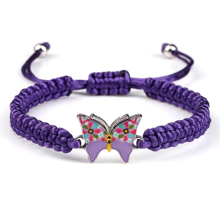 Bracelet Butterfly Girl Chain Link Braided Wearables - Bracelet - Losstower - Mad Fly Essentials