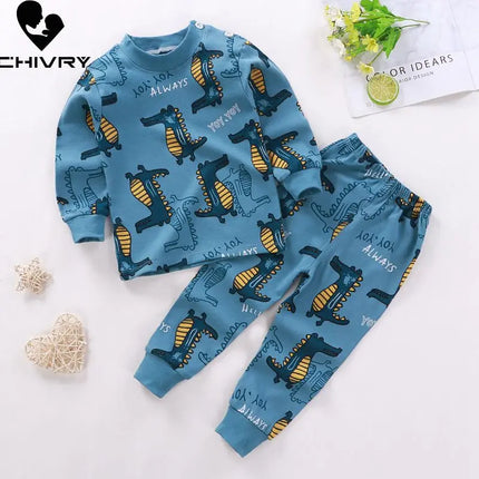 Baby Boys Dinosaur Pajama Sleepwear Sets
