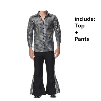 Costume Set Men 70s Retro Couple Cosplay Costume - Costume Set - Costumes Plus - Mad Fly Essentials