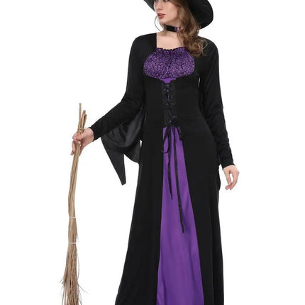 Women Newest Halloween Adult Witch Costume Dress