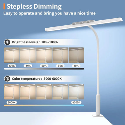 Desk Lamp 3 Color Stepless Dimming LED Desk Lamp - Desk Lamp - Jtoeb - Mad Fly Essentials