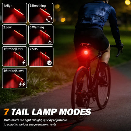 Fitness Essentials Cycling Front Rear Light Rechargeable Headlight - Fitness Essentials - Rockbros - Mad Fly Essentials