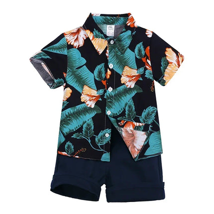 Clothing Set Boy Summer Floral Vacation Seasonal Wear - Clothing Set - Surferfish - Mad Fly Essentials