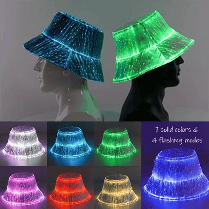 7 Color LED RGB Bucket Costume Hat - Mad Fly Essentials