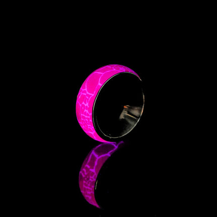 Pink Blue Stainless Steel Luminous Rings
